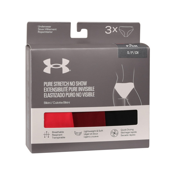 3PACK bragas de mujer Under Armour multicolor (1383897 713)