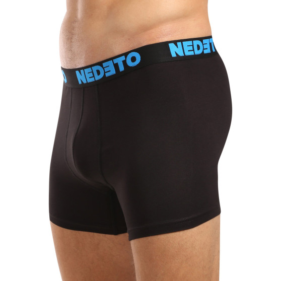 5PACK Boxers para hombre Nedeto negro (5NB003)