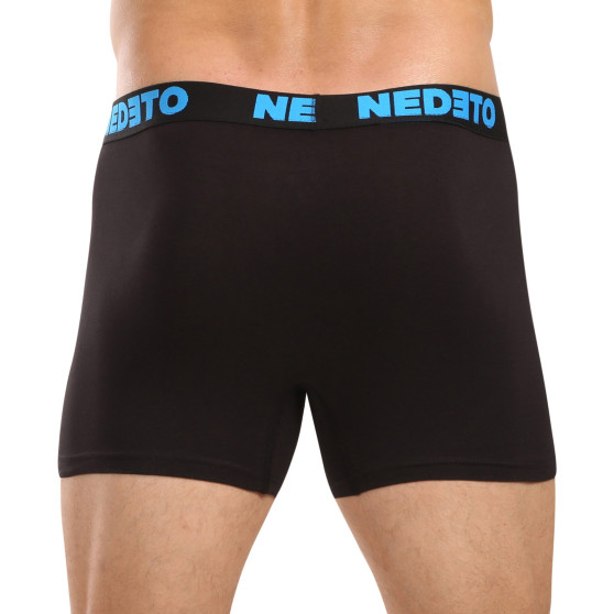 5PACK Boxers para hombre Nedeto negro (5NB003)