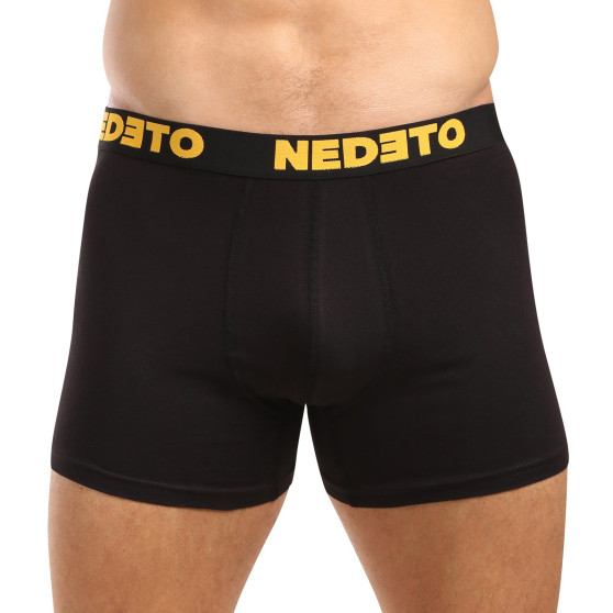 5PACK Boxers para hombre Nedeto negro (5NB003)