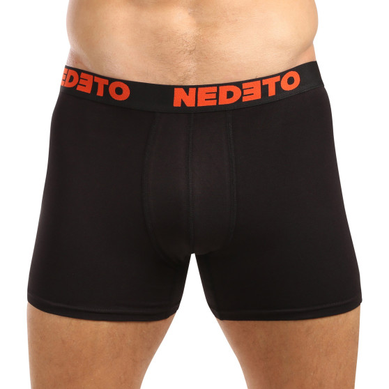 5PACK Boxers para hombre Nedeto negro (5NB003)