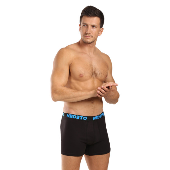 5PACK Boxers para hombre Nedeto negro (5NB003)