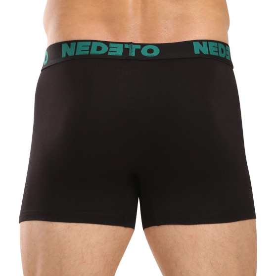 3PACK Boxers para hombre Nedeto negro (3NB003b)