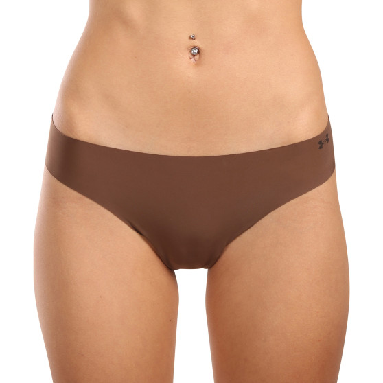 3PACK tanga de mujer Under Armour marrón (1383893 625)