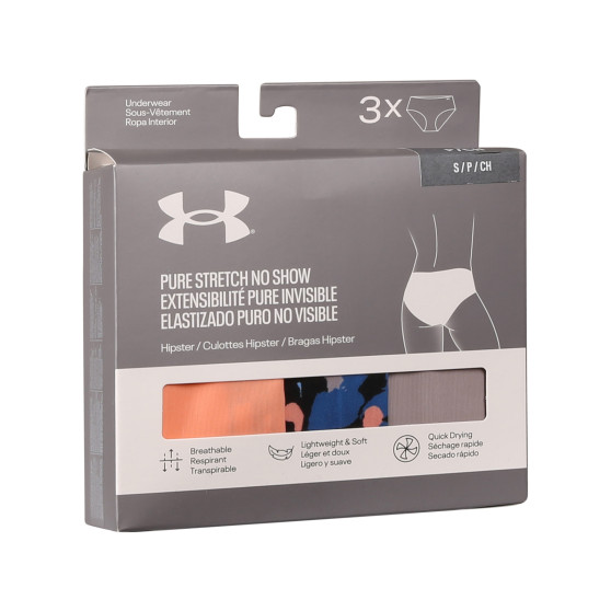 3PACK bragas de mujer Under Armour multicolor (1383896 432)