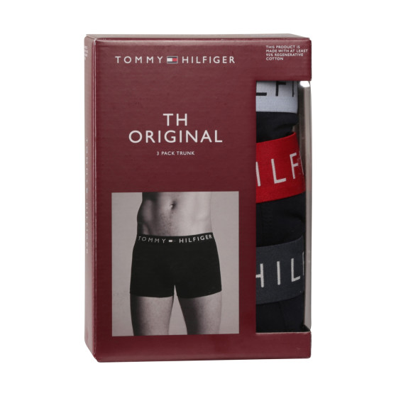 3PACK Boxers para hombre Tommy Hilfiger azul oscuro (UM0UM03181 0R1)