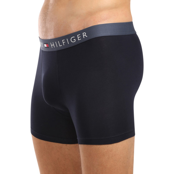 3PACK Boxers para hombre Tommy Hilfiger azul oscuro (UM0UM03431 0R1)