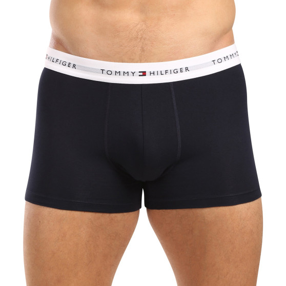 3PACK Boxers para hombre Tommy Hilfiger azul oscuro (UM0UM02763 0W3)