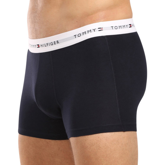 3PACK Boxers para hombre Tommy Hilfiger azul oscuro (UM0UM02763 0W3)