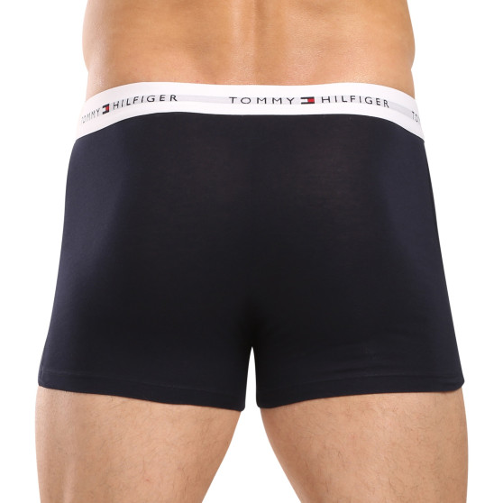 3PACK Boxers para hombre Tommy Hilfiger azul oscuro (UM0UM02763 0W3)