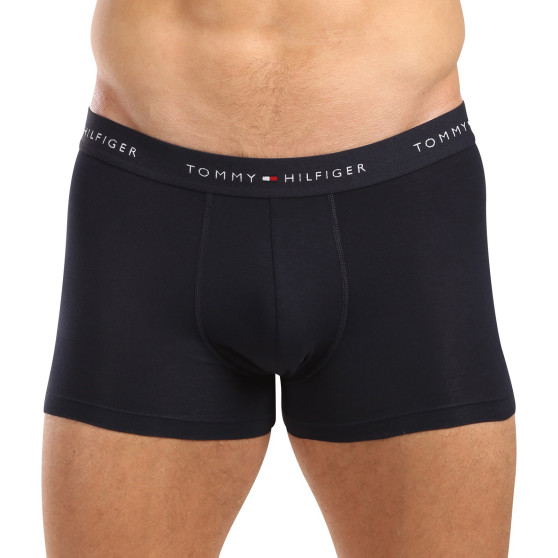 3PACK Boxers para hombre Tommy Hilfiger azul oscuro (UM0UM02763 0W3)