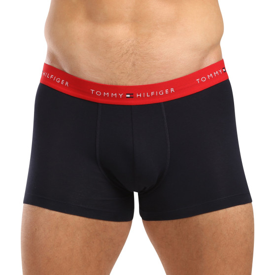 3PACK Boxers para hombre Tommy Hilfiger azul oscuro (UM0UM02763 0W3)