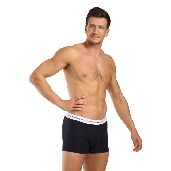 3PACK Boxers para hombre Tommy Hilfiger azul oscuro (UM0UM02763 0W3)