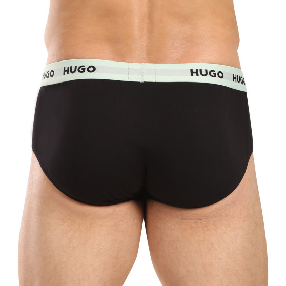 3PACK calzoncillos para hombre HUGO negro (50492378 002)