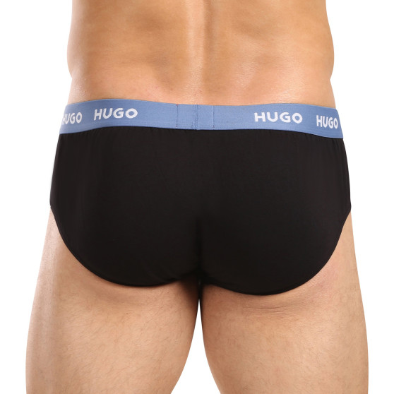 3PACK calzoncillos para hombre HUGO negro (50492378 002)