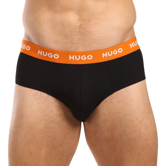 3PACK calzoncillos para hombre HUGO negro (50492378 002)