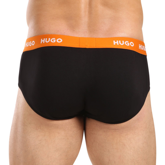 3PACK calzoncillos para hombre HUGO negro (50492378 002)