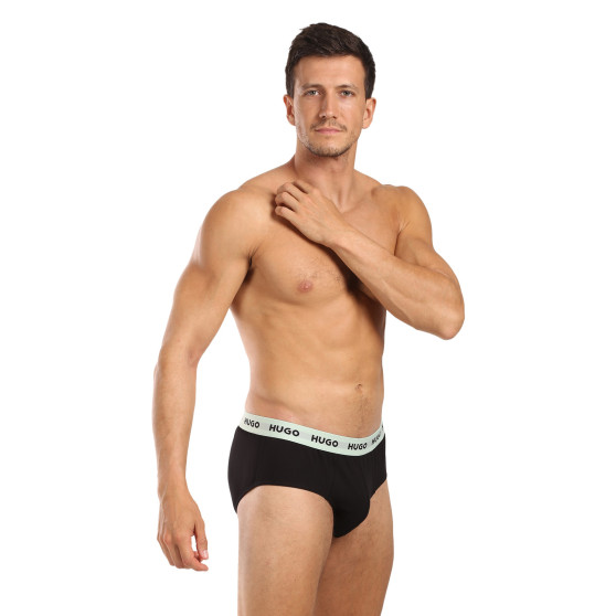 3PACK calzoncillos para hombre HUGO negro (50517879 961)