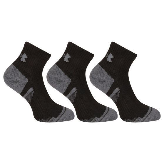 3PACK Under Armour calcetines negros (1379528 001)