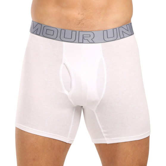 3PACK Boxers para hombre Under Armour blanco (1383889 100)