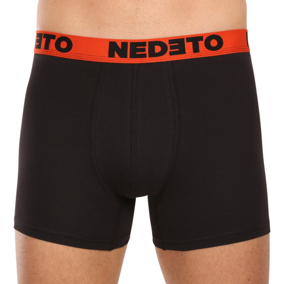 10PACK Boxers para hombre Nedeto negro (10NB005)