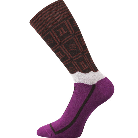 Lonka Calcetines de mujer altos multicolor (Chocolate-dark)