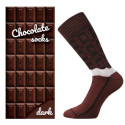 Lonka Calcetines de hombre altos multicolor (Chocolate-dark)