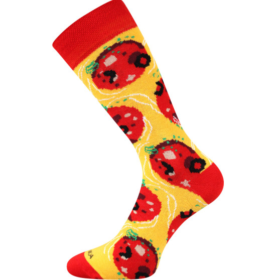 Calcetines Lonka alto multicolor (Pizza-pepperoni)