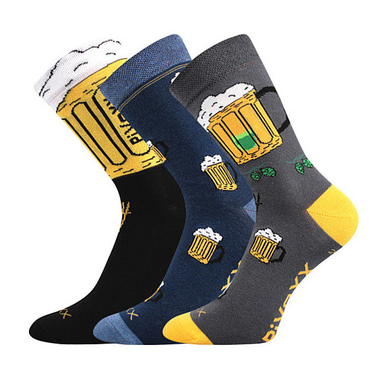 3PACK calcetines de hombre VoXX multicolor (Pivo-mix5)