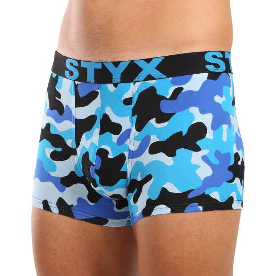 Styx Calzoncillos hombre art sports goma camuflaje azul (G1850)