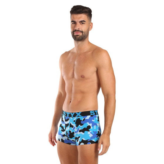 Styx Calzoncillos hombre art sports goma camuflaje azul (G1850)