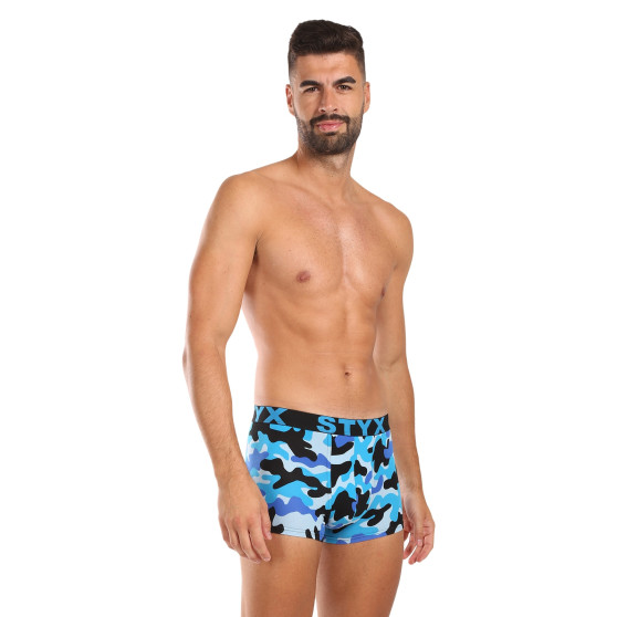 Styx Calzoncillos hombre art sports goma camuflaje azul (G1850)