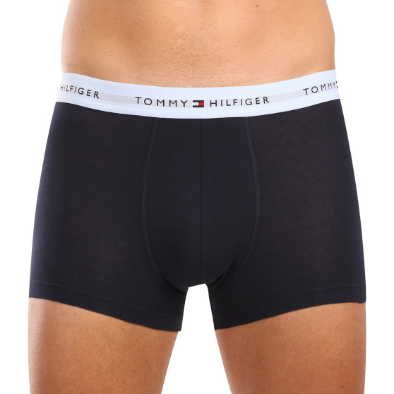 3PACK Boxers para hombre Tommy Hilfiger azul oscuro (UM0UM02763 0T3)