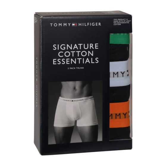 3PACK Boxers para hombre Tommy Hilfiger azul oscuro (UM0UM02763 0T3)