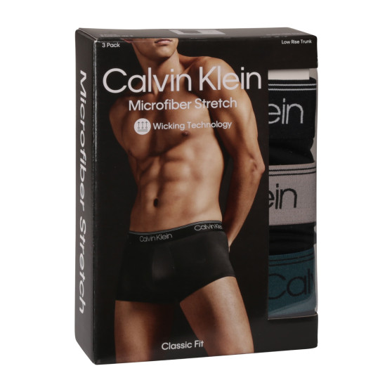 3PACK Boxers para hombre Calvin Klein negro (NB2569A-Q7E)