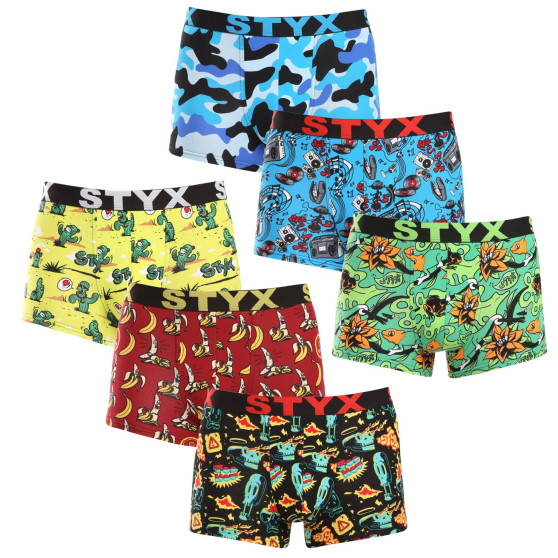 6PACK Boxers para hombre Styx art sports goma multicolor (6G13198780)