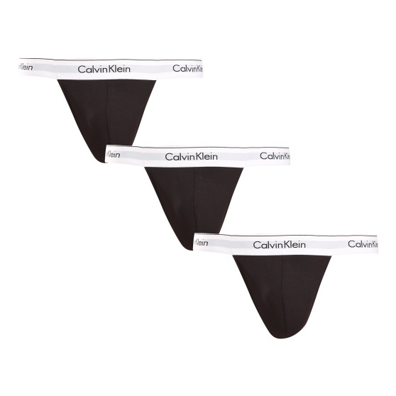 3PACK tanga para hombre Calvin Klein negro (NB3226A-001)