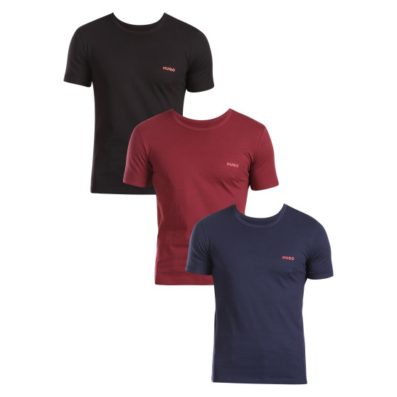 3PACK camiseta de hombre HUGO multicolor (50480088 966)