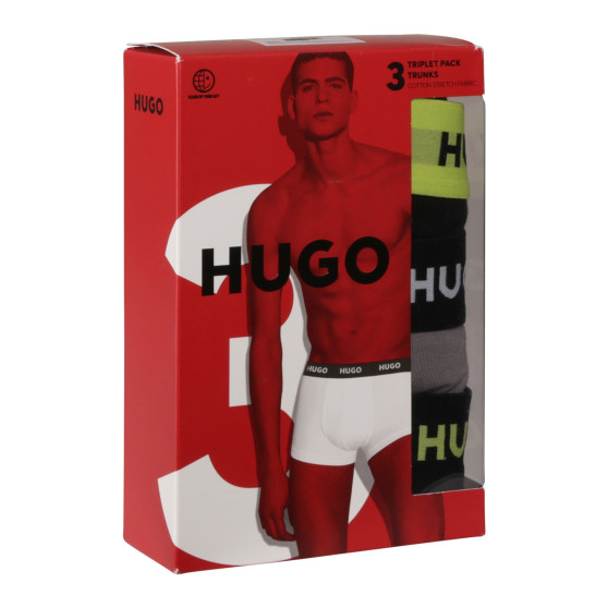 3PACK Boxers para hombre HUGO multicolor (50517878 986)