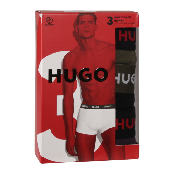 3PACK Boxers para hombre HUGO multicolor (50517878 987)