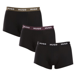 3PACK Boxers para hombre HUGO negro (50517878 988)