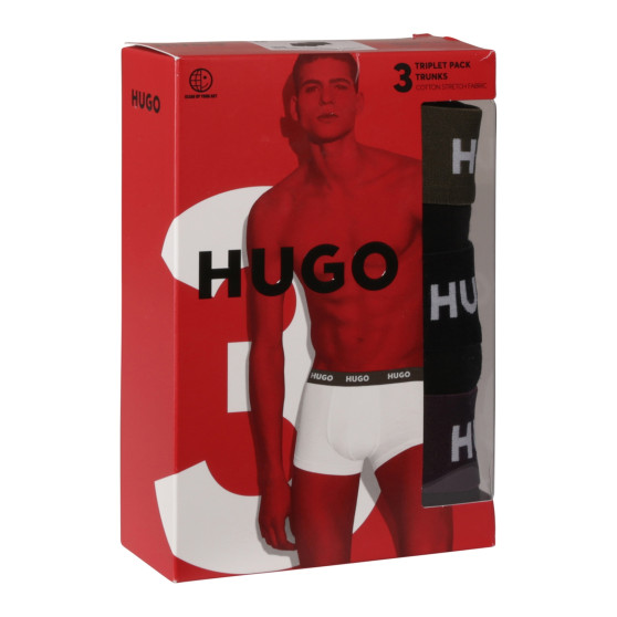 3PACK Boxers para hombre HUGO negro (50517878 988)