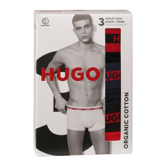 3PACK Boxers para hombre HUGO multicolor (50517883 960)