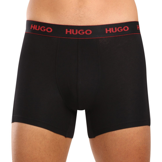 3PACK Boxers para hombre HUGO negro (50517886 991)