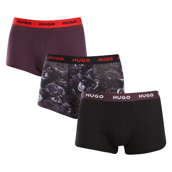 3PACK Boxers para hombre HUGO multicolor (50517894 982)