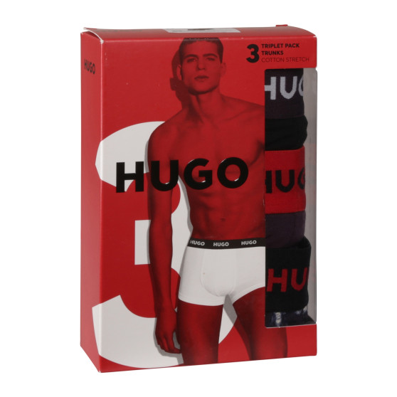 3PACK Boxers para hombre HUGO multicolor (50517894 982)