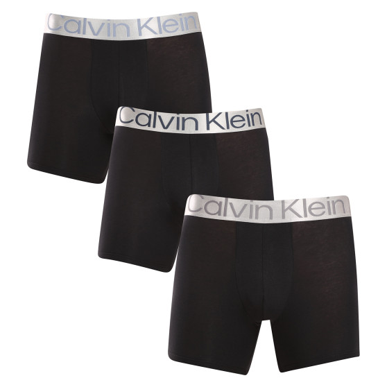 3PACK Boxers para hombre Calvin Klein negro (NB3131A-PZE)