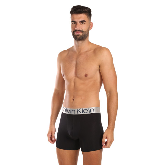 3PACK Boxers para hombre Calvin Klein negro (NB3131A-PZE)