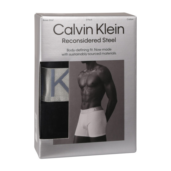 3PACK Boxers para hombre Calvin Klein negro (NB3131A-PZE)