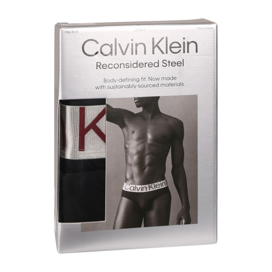 3PACK calzoncillos para hombre Calvin Klein negro (NB3073A-Q09)